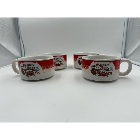 Campbells Other - VTG Set of 4 Campbell Soup Tomato Cups circa 2000